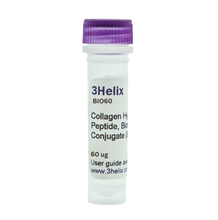 Load image into Gallery viewer, 3Helix B-CHP: Collagen Hybridizing Peptide, Biotin Conjugate, 60 ug vial, cat. no. BIO60, distributed by Ilex Life Sciences.