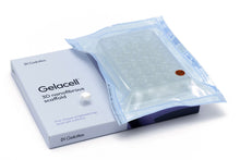 Load image into Gallery viewer, Gelacell™ - PCL:PLGA scaffolds fixed to cell crowns in 24-well plate for 3D cell culture, manufactured by Gelatex Technologies and distributed by Ilex Life Sciences.
