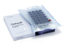 Load image into Gallery viewer, Gelacell™ - Aligned PLLA scaffolds in 24-well plate for 3D cell culture, manufactured by Gelatex Technologies and distributed by Ilex Life Sciences.