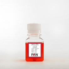 Load image into Gallery viewer, PAN-Biotech Trypsin 0.05% / EDTA 0.02% in PBS, w/o: Ca and Mg, w: Phenol Red, 100 ml bottle, cat. no. P10-0231SP, distributed by Ilex Life Sciences LLC