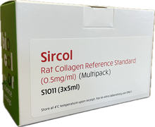 Load image into Gallery viewer, Biocolor Sircol Rat Collagen Reference Standard 3 pack.