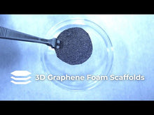 Load and play video in Gallery viewer, 3D G-Scaffolds - Conductive graphene foam scaffold for 3D cell culture (3 x 3 x 0.16 cm)