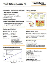 Load image into Gallery viewer, Brochure for QuickZyme Total Collagen Assay kit