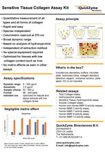 Load image into Gallery viewer, QuickZyme Sensitive Tissue Collagen Assay Kit product sheet