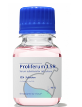 Load image into Gallery viewer, Catalog No. PLSR001-10ML: Proliferum® LSR Serum Subsitute for Cell Culture. Manufactured by Multus Biotechnology Ltd. and distributed by Ilex Life Sciences LLC.