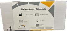 Load image into Gallery viewer, Bile Acids Assay for Human Stool (ImmuChrom), cat. no. IC7500, distributed by Ilex Life Sciences LLC.
