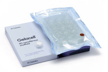 Load image into Gallery viewer, Gelacell™ - Aligned PLLA scaffolds fixed to cell crowns in 12-well plate for 3D cell culture, manufactured by Gelatex Technologies and distributed by Ilex Life Sciences.
