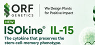 ISOkine IL-15, manufactured by ORF Genetics and distributed by Ilex Life Sciences.