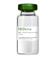 ISOkine® EGF Human, Animal-Free Recombinant Protein, cat. no. IK0100, manufactured by ORF Genetics and distributed by Ilex Life Sciences.