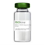 ISOkine® FGF-Basic (FGF-2, bFGF) Human, Animal-Free Recombinant Protein, cat. no. IK0200, manufactured by ORF Genetics and distributed by Ilex Life Sciences.