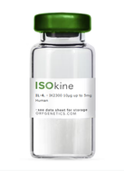 ISOkine® IL-4 Human, Animal-Free Recombinant Protein, cat. no. IK2300, manufactured by ORF Genetics and distributed by Ilex Life Sciences.