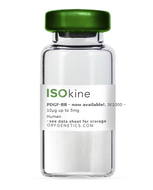 ISOkine® PDGF-BB Human, Animal-Free Recombinant Protein, cat. no. IK1000, manufactured by ORF Genetics and distributed by Ilex Life Sciences.