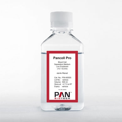 PAN-Biotech Pancoll Pro, Low Endotoxin Separating Solution (500 ml)