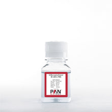 Load image into Gallery viewer, Catalog Number P07-05100: PAN-Biotech 2-Mercaptoethanol 50 mM in DPBS, 100 ml bottle, also known as ß-Mercaptoethanol, beta-mercaptoethanol, or BME.
