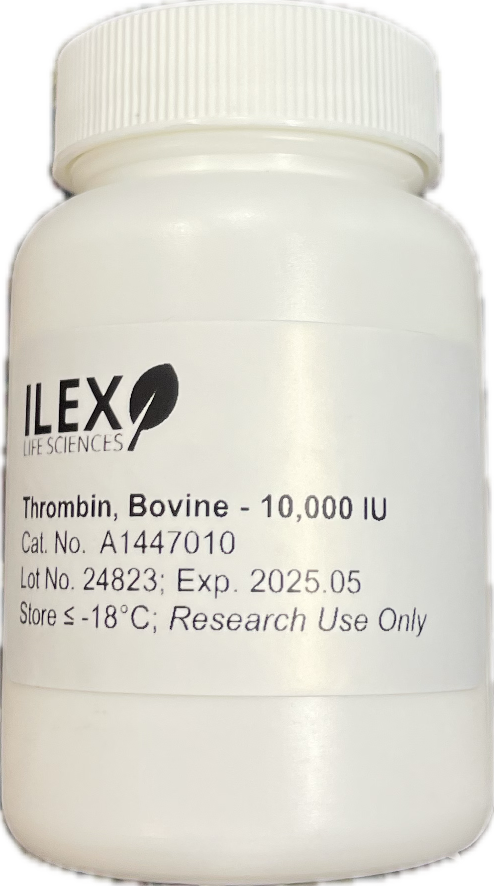 Bottle of thrombin, bovine protein