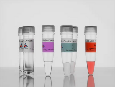 3-D Life Dextran-CD-HA Hydrogel Kit, cat. no. G96-1, manufactured by Cellendes GmbH and distributed by Ilex Life Sciences LLC.
