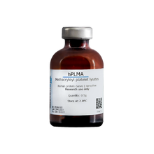 Load image into Gallery viewer, Metatissue® hPLMA - Human Methacryloyl Platelet Lysates Photopolymerizable Hydrogel, 500 mg vial, cat. no. hPLMA/500, distributed by Ilex Life Sciences.
