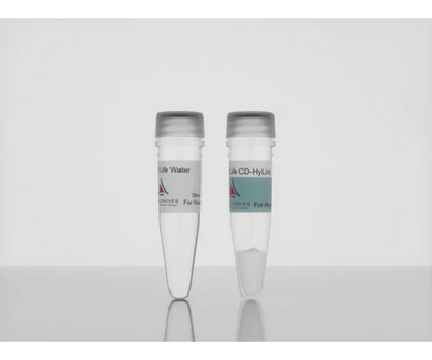 3-D Life CD-HyLink Hydrogel Component (200 ul vial), crosslinker for cell-degradable hyaluronic acid hydrogels, cat. no. L80-1, manufactured by Cellendes GmbH and distributed by Ilex Life Sciences LLC.