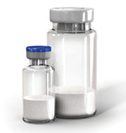 Image depicting lyophilized vials of transferrin protein.