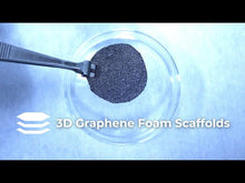 Load and play video in Gallery viewer, 3D G-Scaffolds - Conductive graphene foam scaffold for 3D cell culture (3 x 3 x 0.16 cm)
