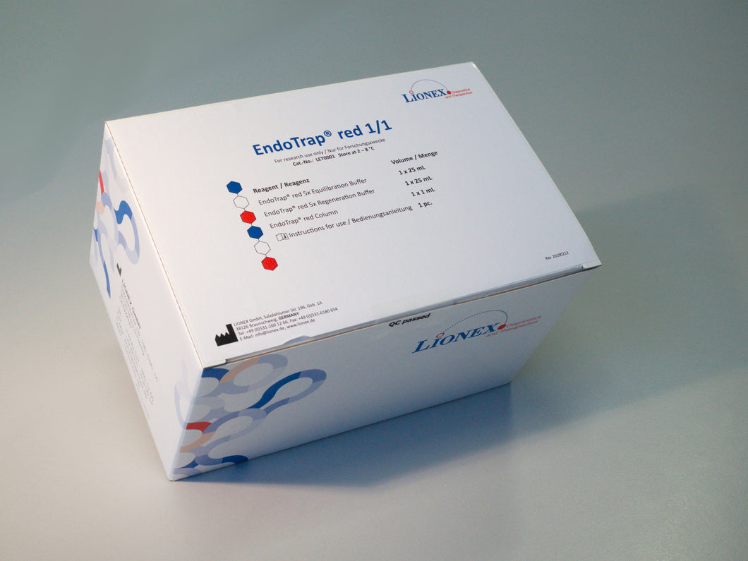 EndoTrap® red 1/1 Endotoxin Removal Kit - Catalog No. LET0001