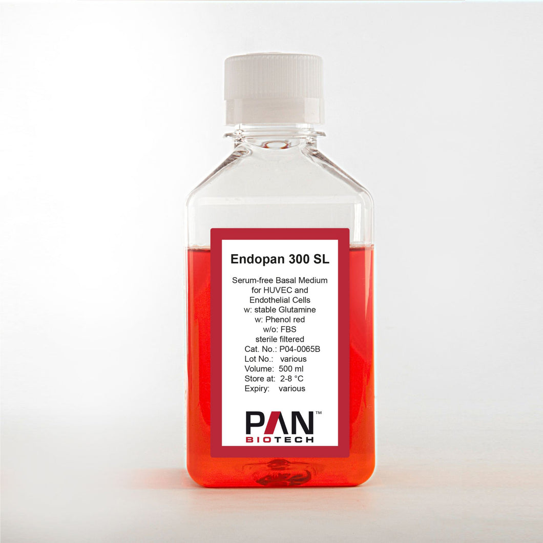 PAN-Biotech Endopan 300 SL Basal Medium: Serum-free medium for HUVEC and endothelial cells