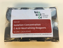 Load image into Gallery viewer, SCONC Sircol™ Isolation-Concentration &amp; Acid-Neutralizing Reagents. Sircol™ Soluble/Insoluble Collagen Assay kit components. Manufactured by Biocolor Ltd.
