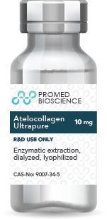 Promed Bioscience Atelocollagen Ultrapure, Porcine Type I, Enzymatic Extraction, Dialyzed, Lyophilized Vial